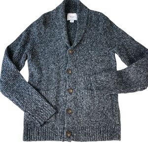 Old Navy Grandpa Cardigan Gray Button Front Size Small